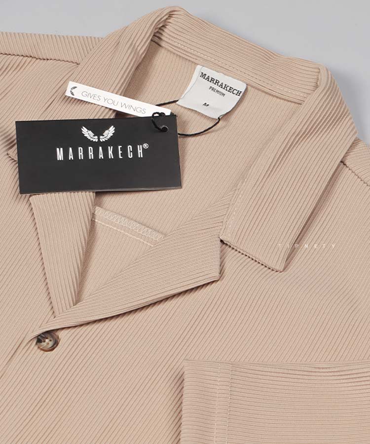 پیراهن یقه انگلیسی مردانه برند مراکش 1338