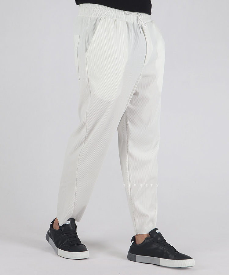                                                                                                                                                                                                                                                                                       کرم سفید کله غازی مشکی قهوه ای طوسی صدری شلوار پارچه ای لینن 1368  - تصویر 8