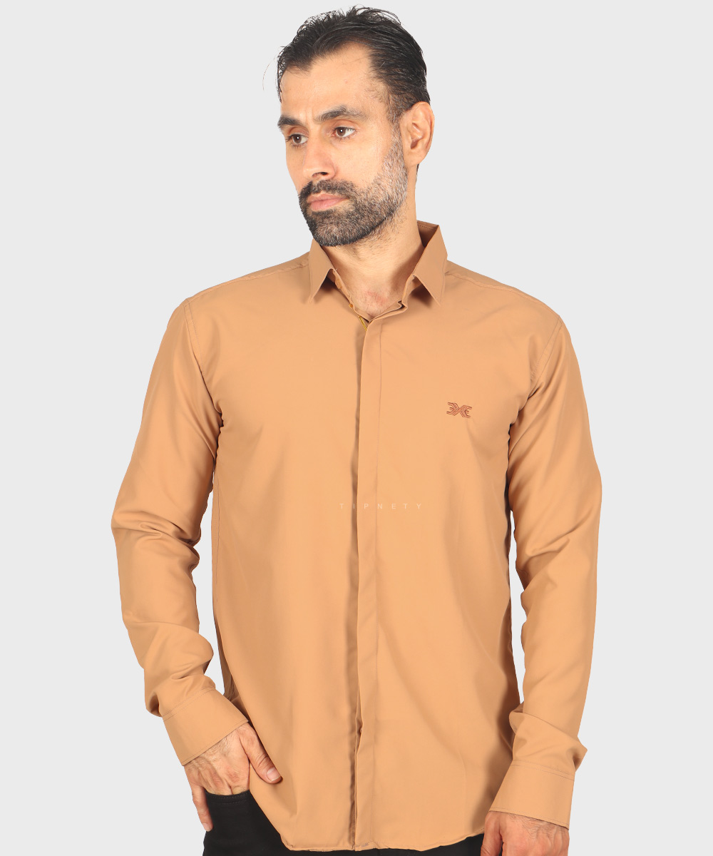               تیره             نوک مدادی یاسی آبی روشن شتری شیری کالباسی یاسی تیره خاکی سورمه ای مشکی لجنی کله غازی پیراهن آستین بلند فیت 1430  - تصویر 5