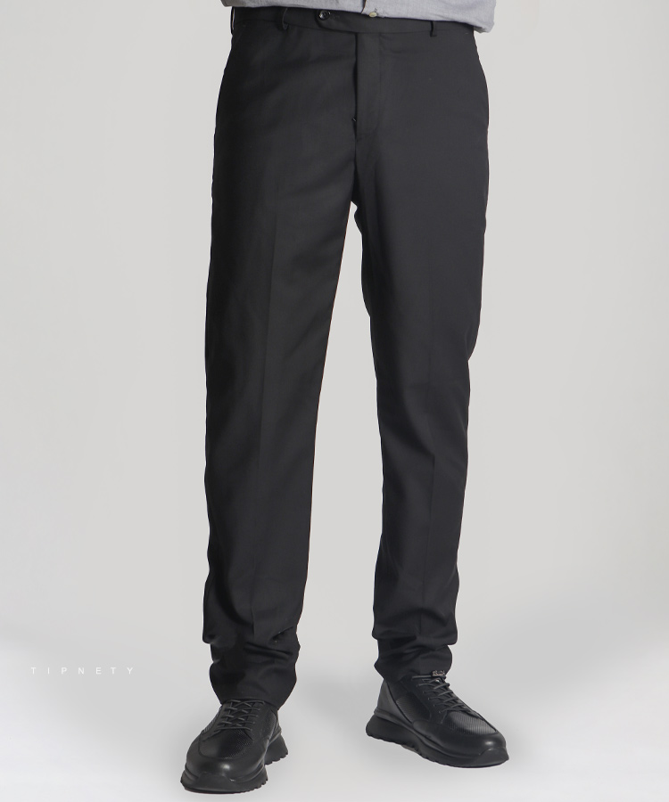                                           طوسی روشن شکلاتی کرم طوسی تیره سورمه ای مشکی شلوار پارچه ای راسته 0909  - تصویر 5