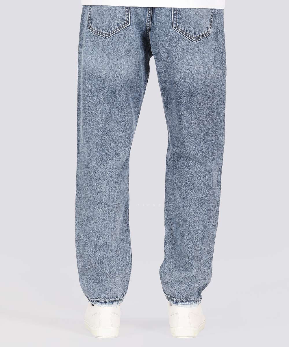             مشکی آبی شلوار جین مام فیت 3920  - تصویر 6