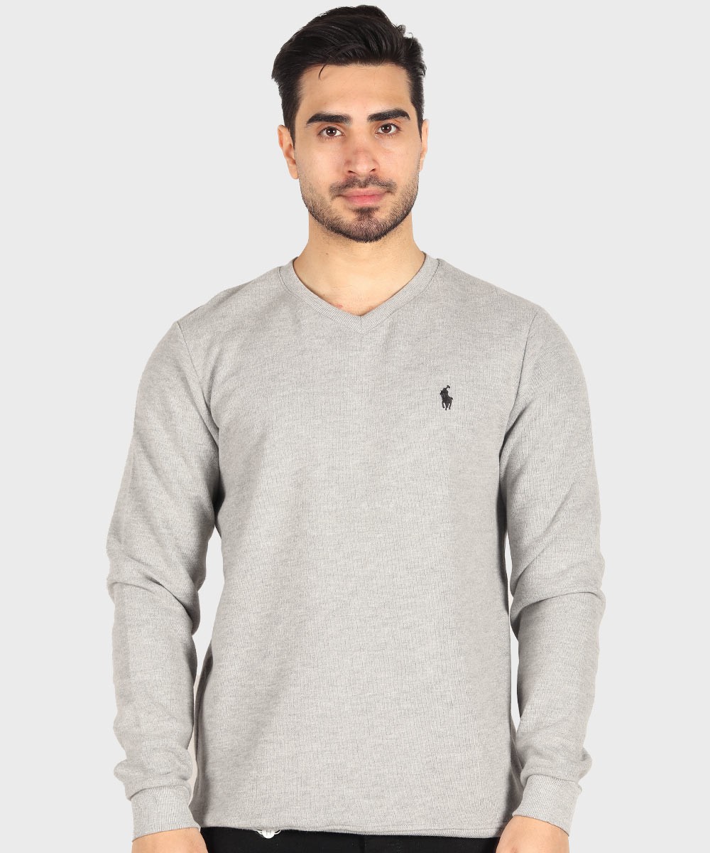 مشکی             سفید ملانژ آبی روشن کاربنی کرم پاییزه پلیور 1847  - تصویر 3