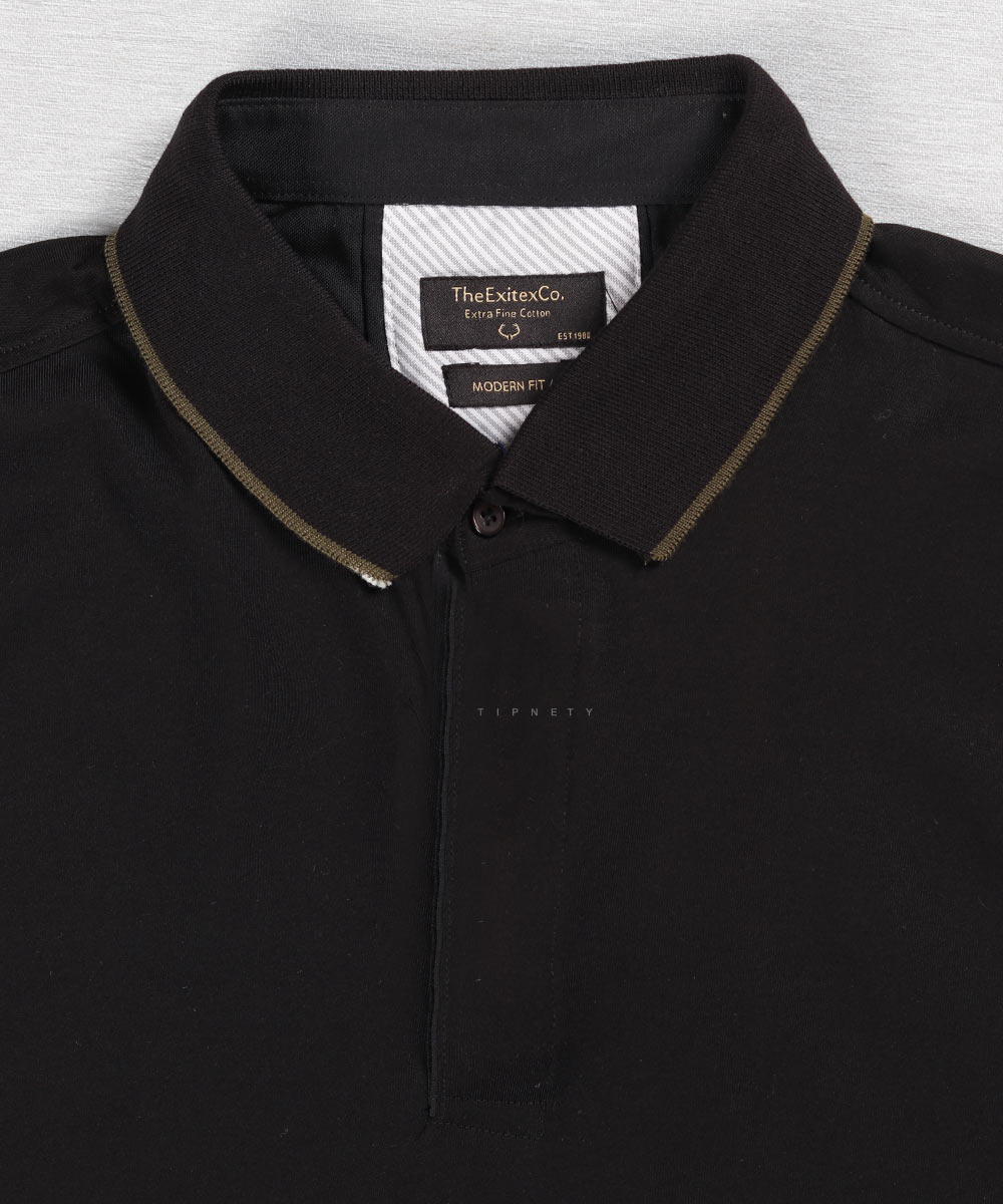           سفید سورمه ای کرم روشن مشکی تیشرت یقه دار 0597  - تصویر 3