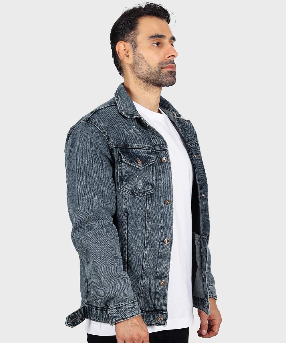     آبی چرک زمستانه کت جین 0213  - تصویر 7