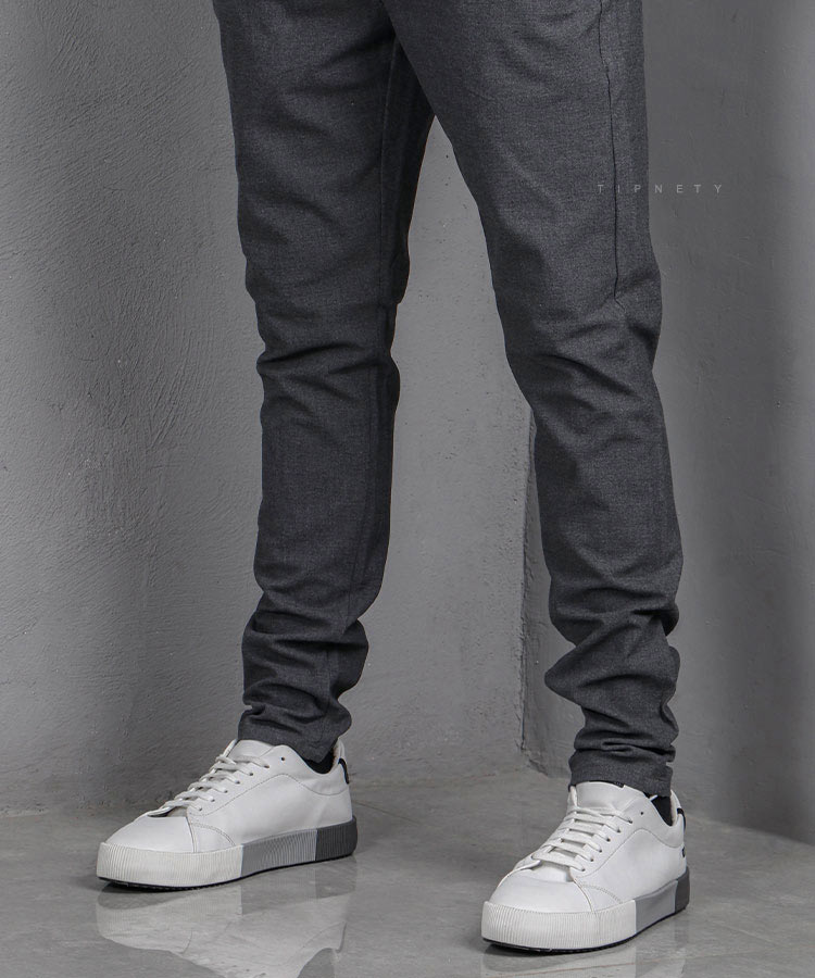                                                                                                                         سفید مشکی سورمه ای طوسی کفش کژوال 5217  - تصویر 8