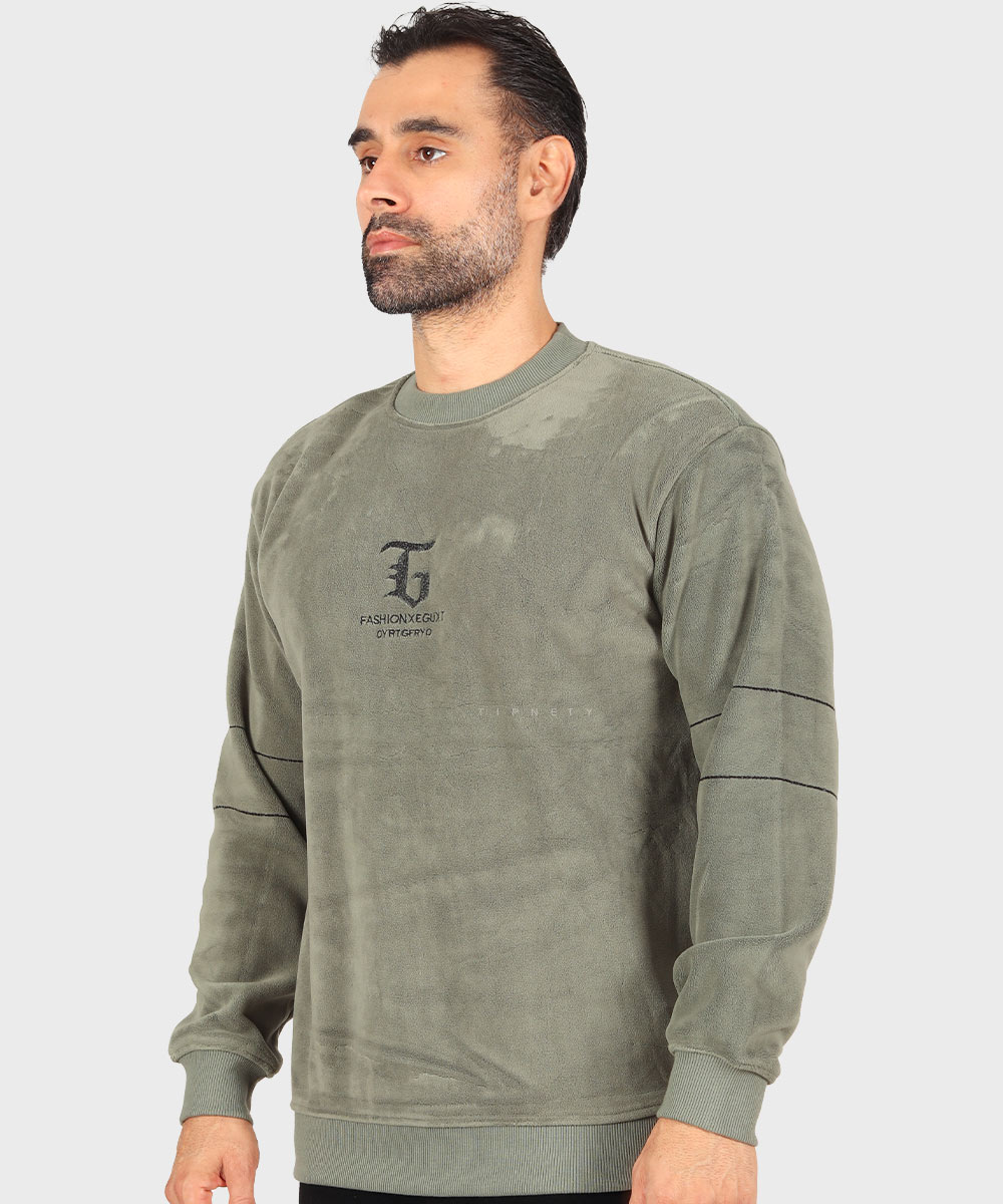                                     دودی شیری مشکی شکلاتی سبز پاییزه پلیور 9979  - تصویر 23