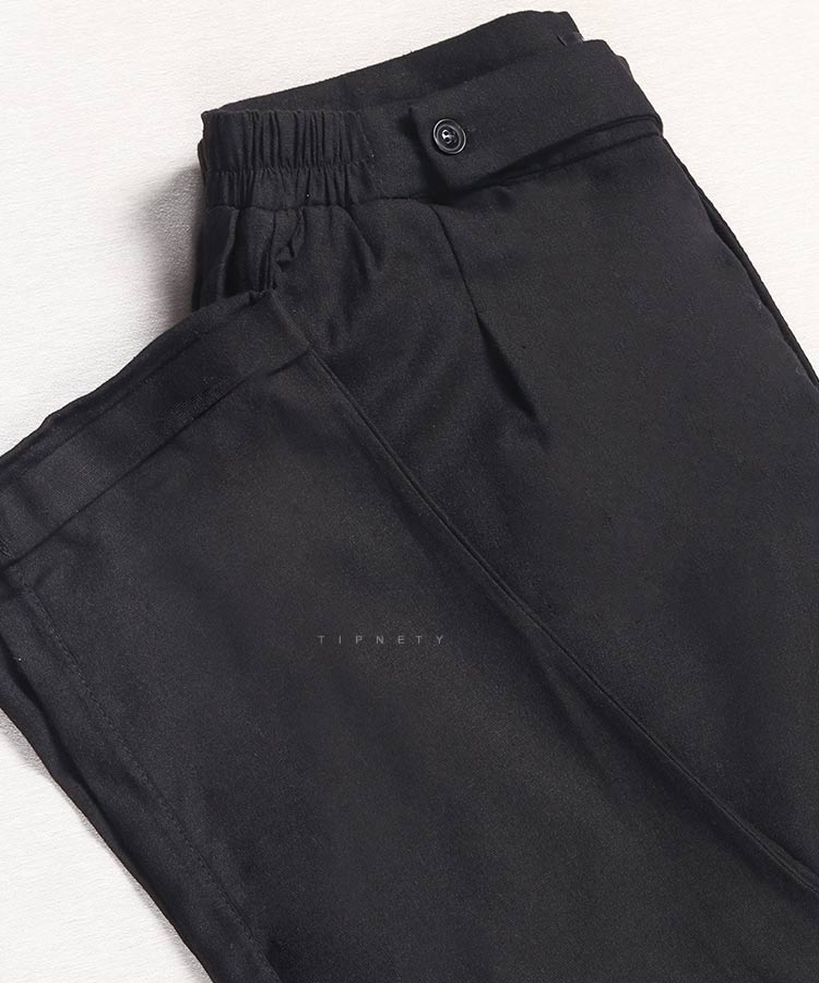 شلوار پارچه ای مام استایل پیله دار 2507