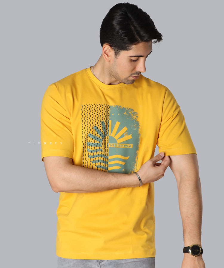 تیشرت طرح دار مردانه 1134