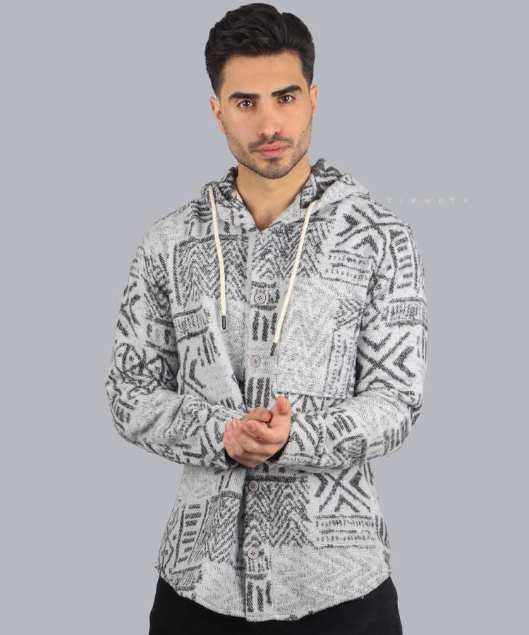                                                     پاییزه پیراهن 2030       ذغالی کرم پاییزه سویشرت 2030  - تصویر 4