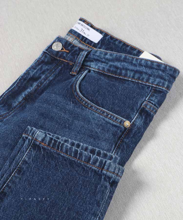 شلوار جین بوی فرند مردانه آبی تیره 0131