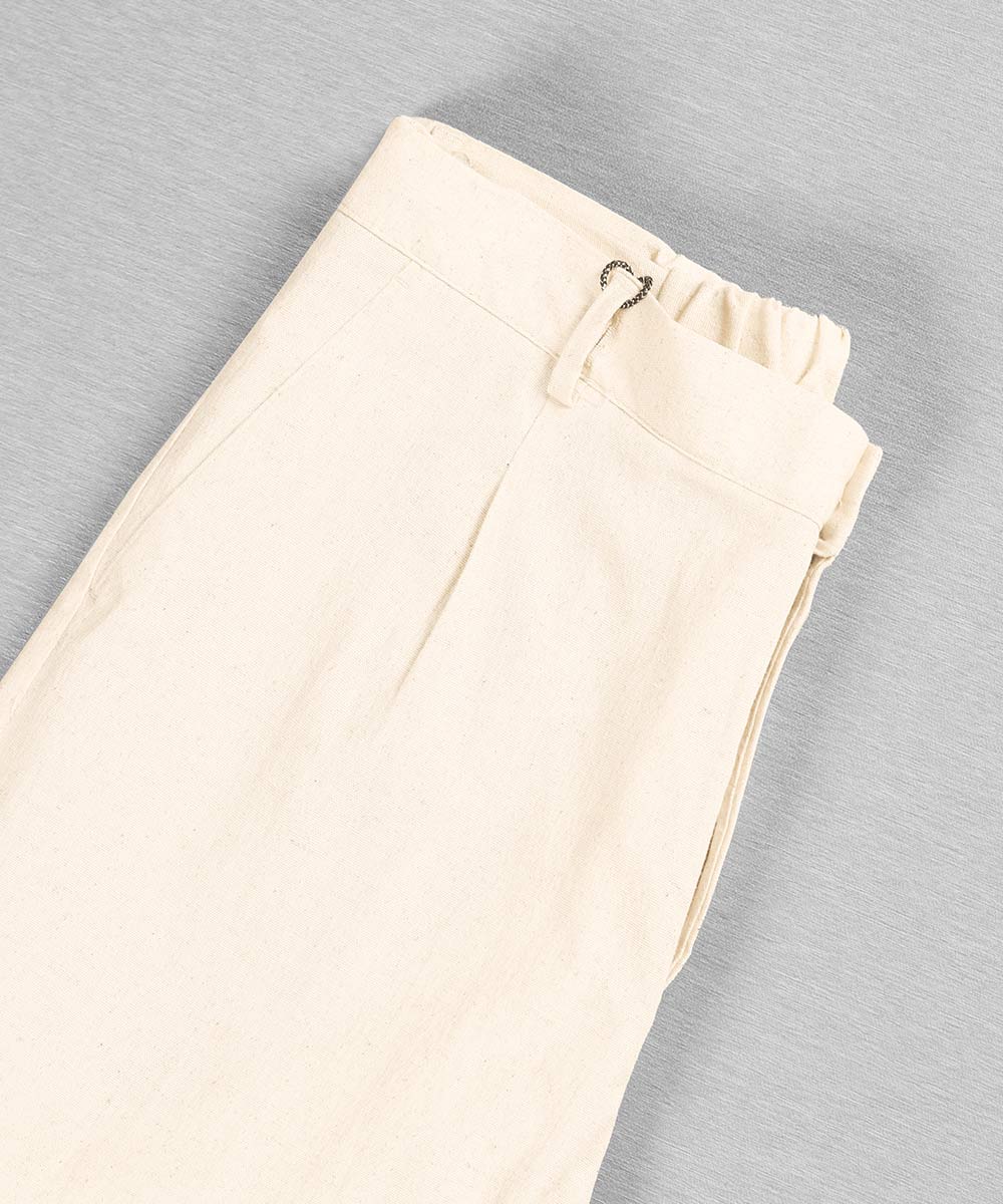                                         استخوانی کرم مشکی سبز شلوار پارچه ای لینن 4937  - تصویر 7