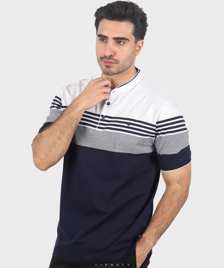                         سورمه ای سبز تیشرت یقه دار 7815  - تصویر 3