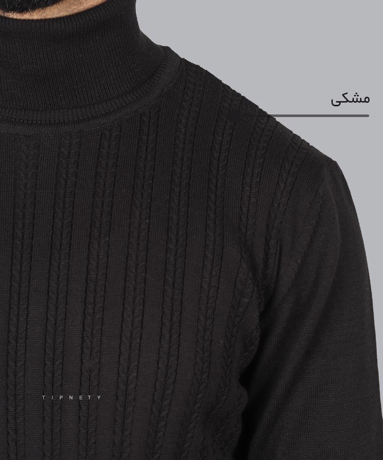 یقه اسکی مردانه طرح دار 5302