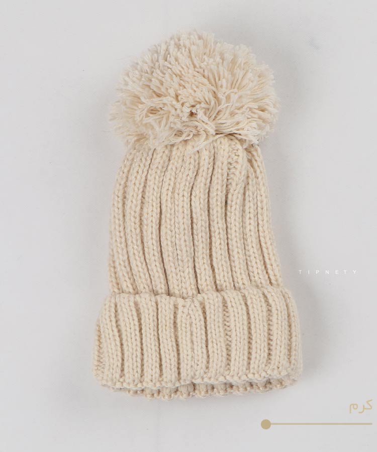                                                                         کرم مشکی سفید یاسی خردلی کلاه زمستانی 0364  - تصویر 8