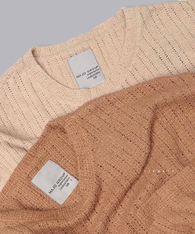                                                                                                                                                                                                 سفید طوسی تیره کرم مشکی خاکی تیشرت لش 3206  - تصویر 9