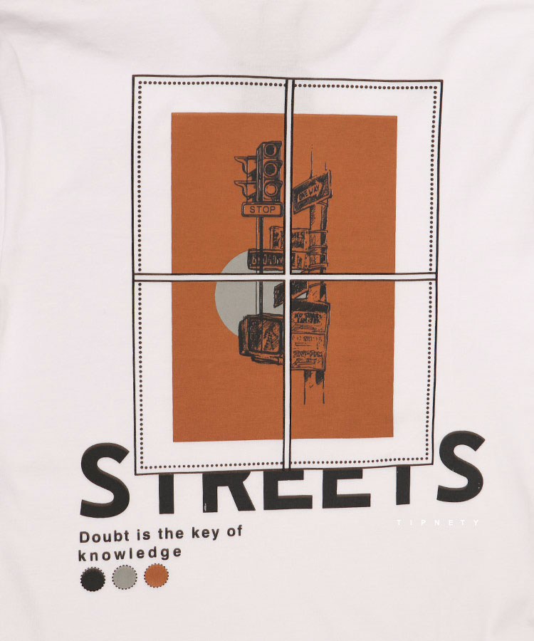                                                 سورمه ای استخوانی سفید تیشرت چاپی 1420  - تصویر 10