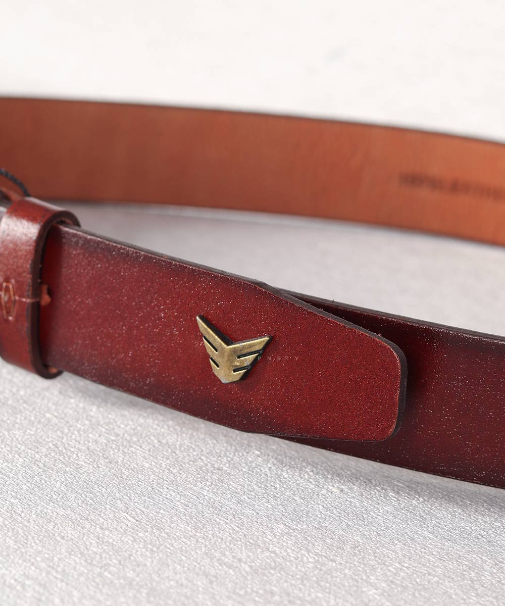 کمربند مردانه قهوه ای Armani سگک فلزی 2034