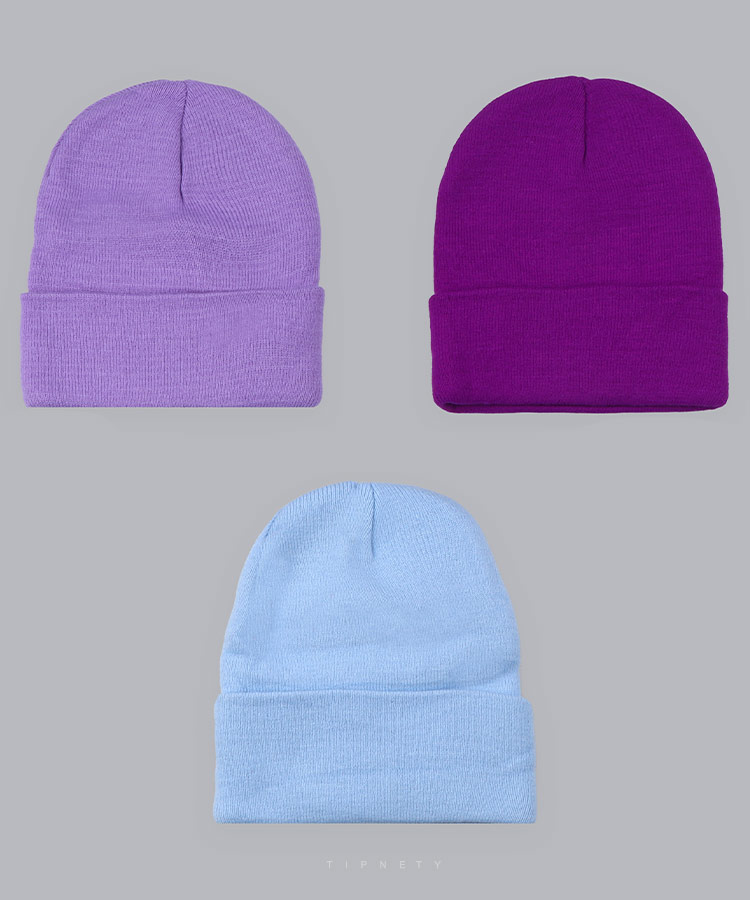 کلاه بافتنی زمستانه و ساده 6176