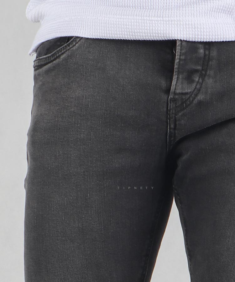 شلوار جین اسکینی مردانه ذغالی 1042