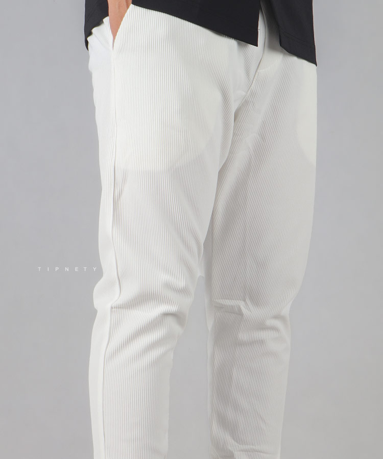                                                                               نوک مدادی سفید شلوار پارچه ای لینن 1067  - تصویر 5