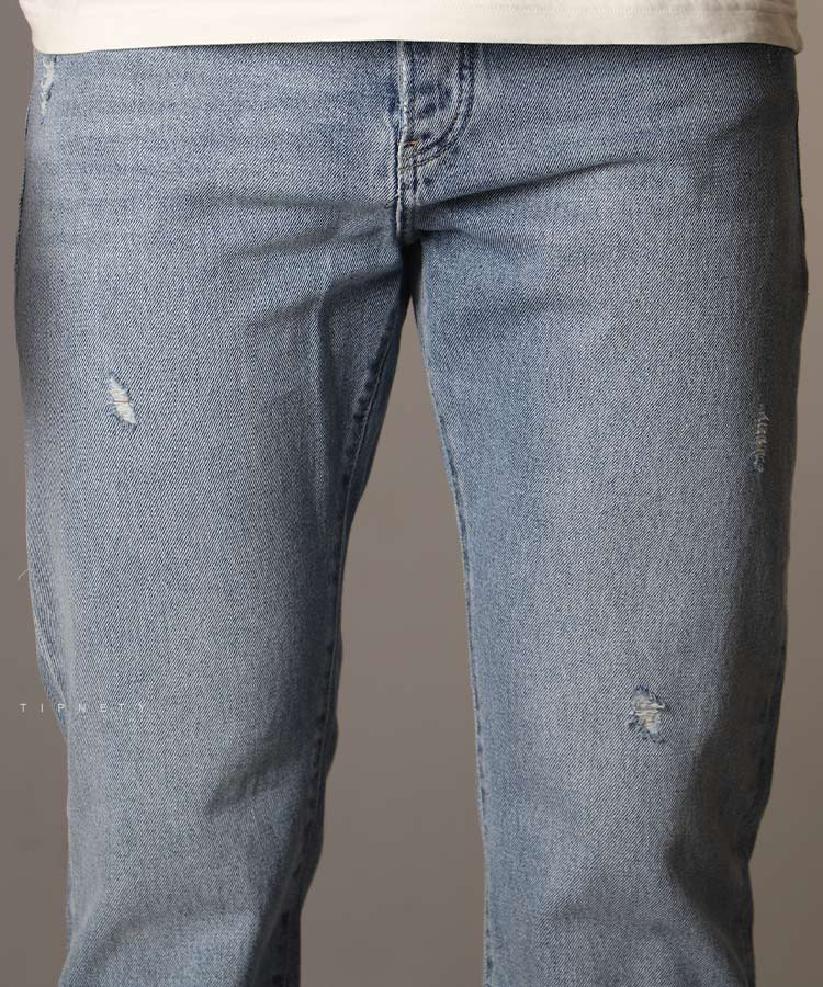 شلوار جین مام استایل مردانه زخمی 0583