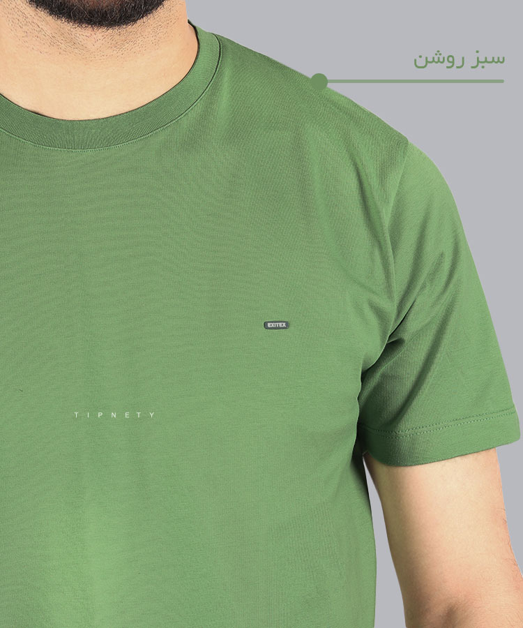                     سبز روشن تیشرت بیسیک 9142  - تصویر 3