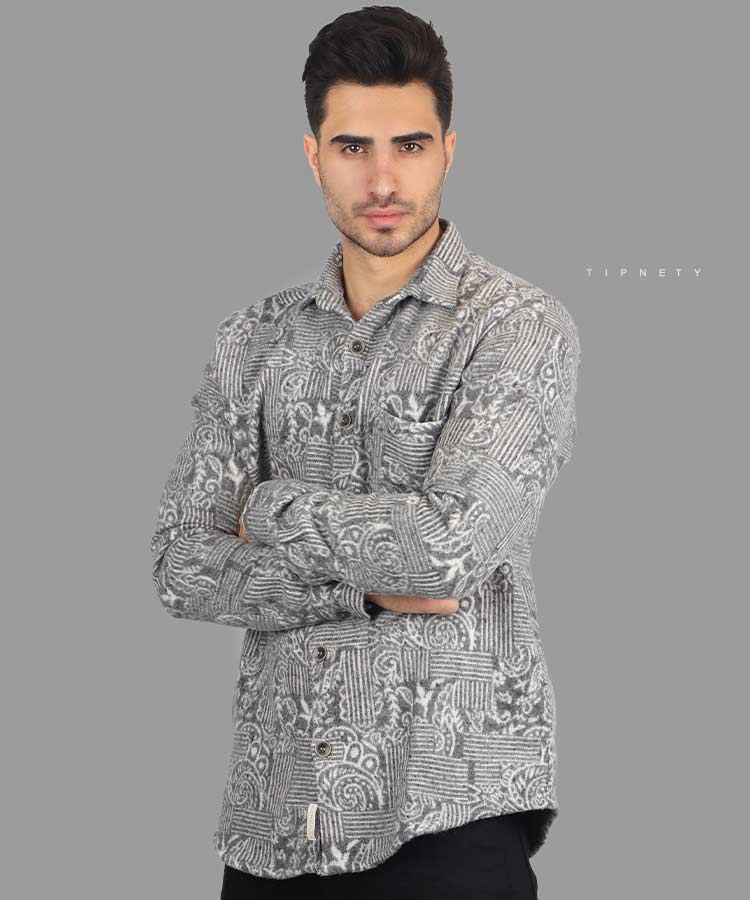 پیراهن مردانه پشمی پاییزه 0739