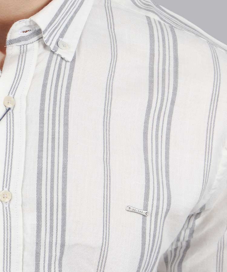                                 نوک مدادی پیراهن آستین بلند فیت 1155  - تصویر 4