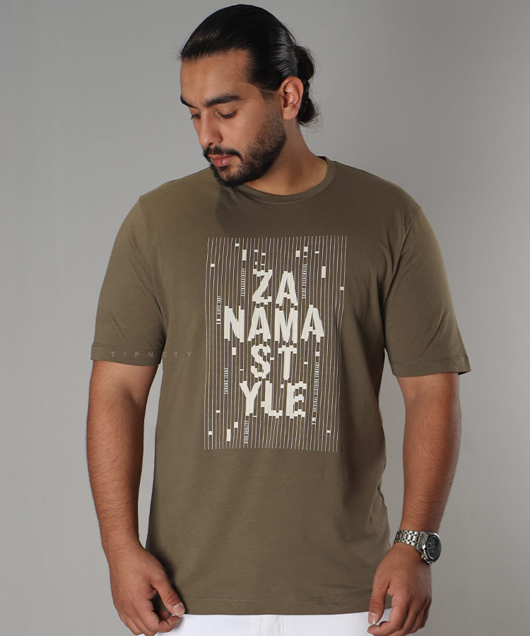                                                                                                               سفید زیتونی کاربنی مشکی تیشرت چاپی 1114  - تصویر 5