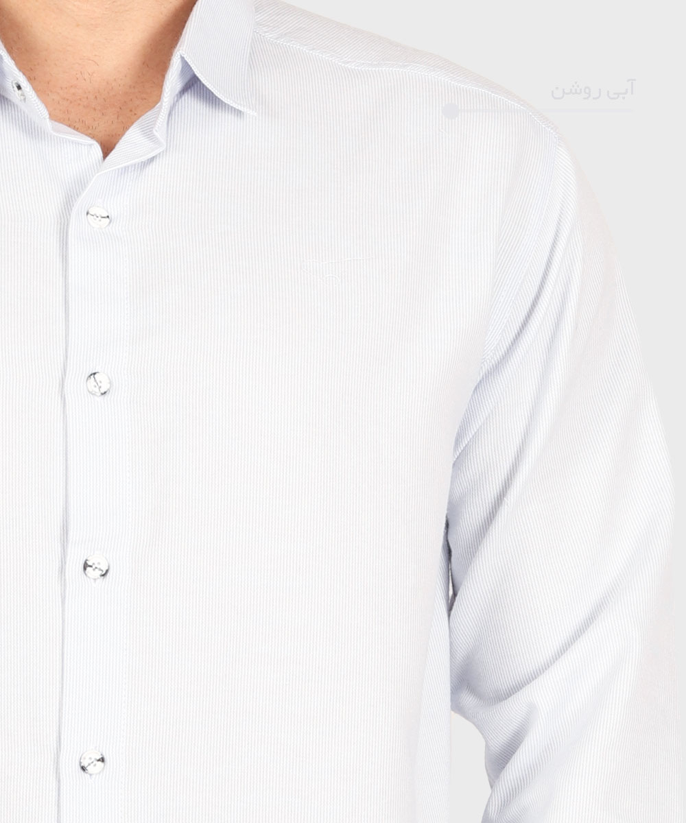         کرم آبی روشن طوسی روشن پاییزه پیراهن 0251  - تصویر 5