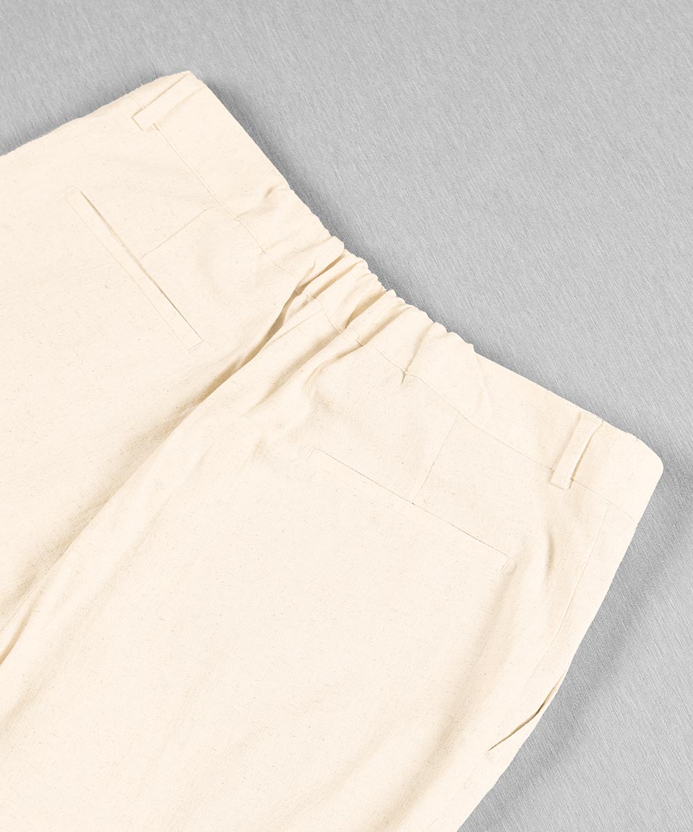                                         استخوانی کرم مشکی سبز شلوار پارچه ای لینن 4937  - تصویر 14