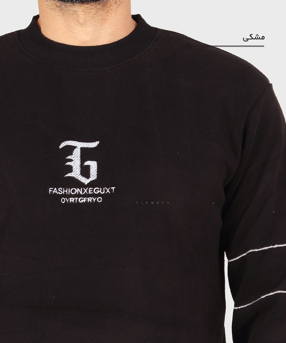                                     دودی شیری مشکی شکلاتی سبز پاییزه پلیور 9979  - تصویر 9