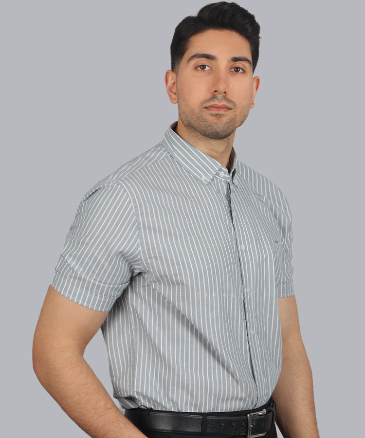 پیراهن مردانه اسپرت آستین کوتاه 0881