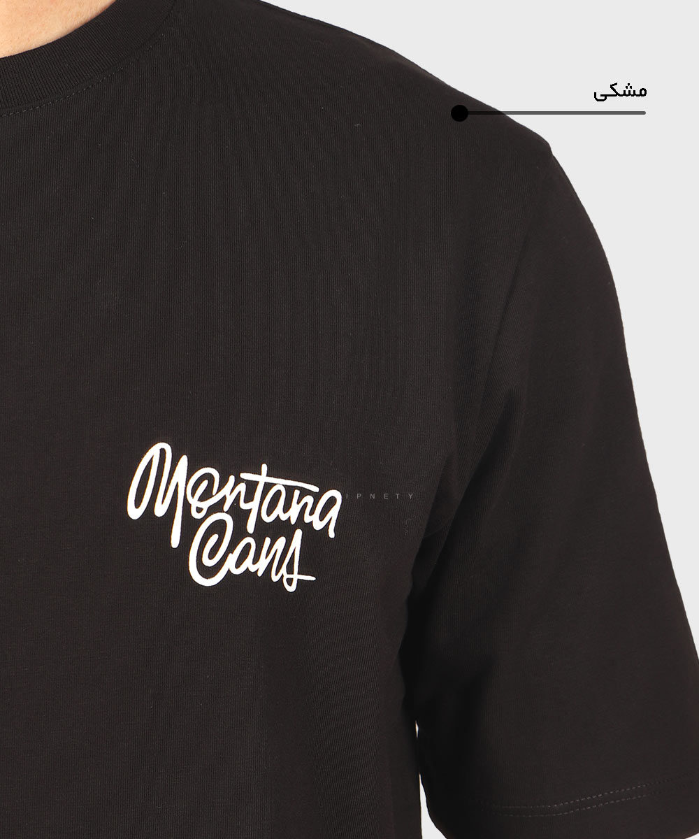                   مشکی سفید تیشرت لش 1424  - تصویر 5