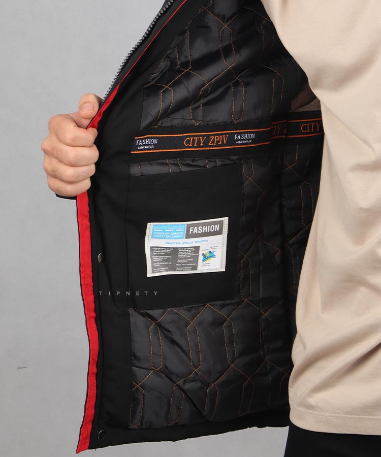                                     مشکی سورمه ای زمستانه کاپشن 9158  - تصویر 4