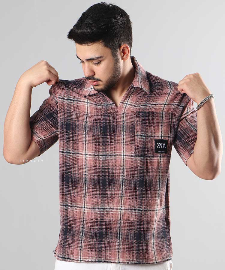                                                         سبز صورتی قهوه ای زرد تیشرت لش 0764  - تصویر 5