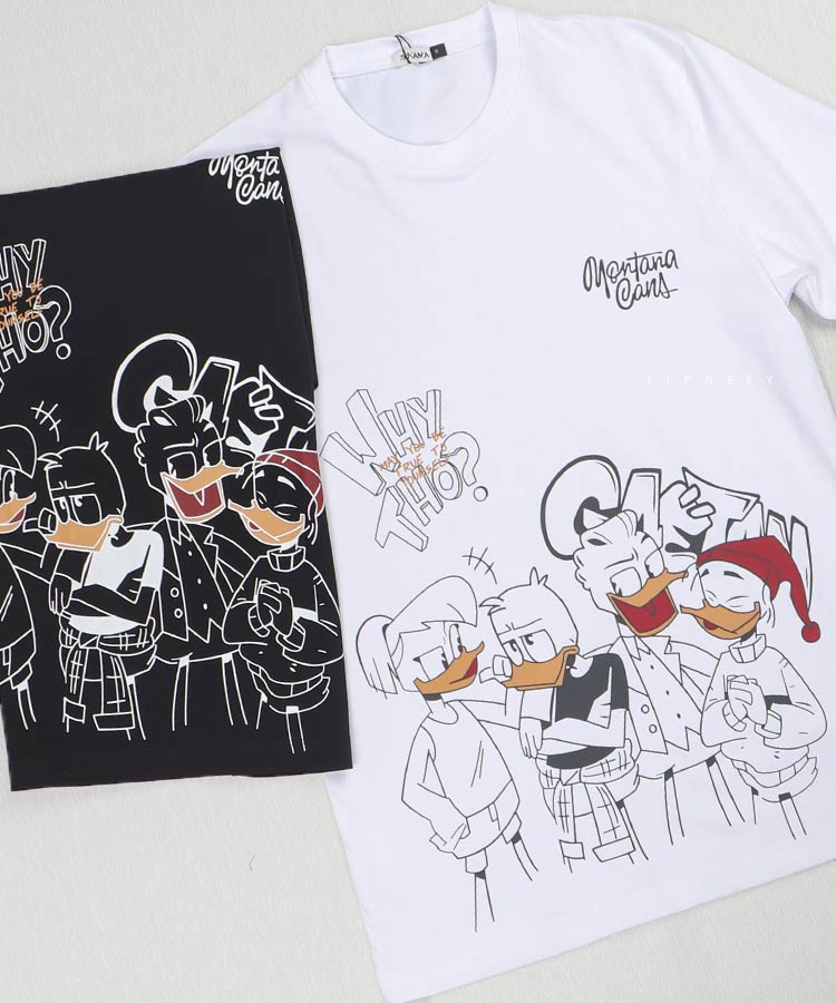 تیشرت لش طرحدار Montana Cans کد 1424