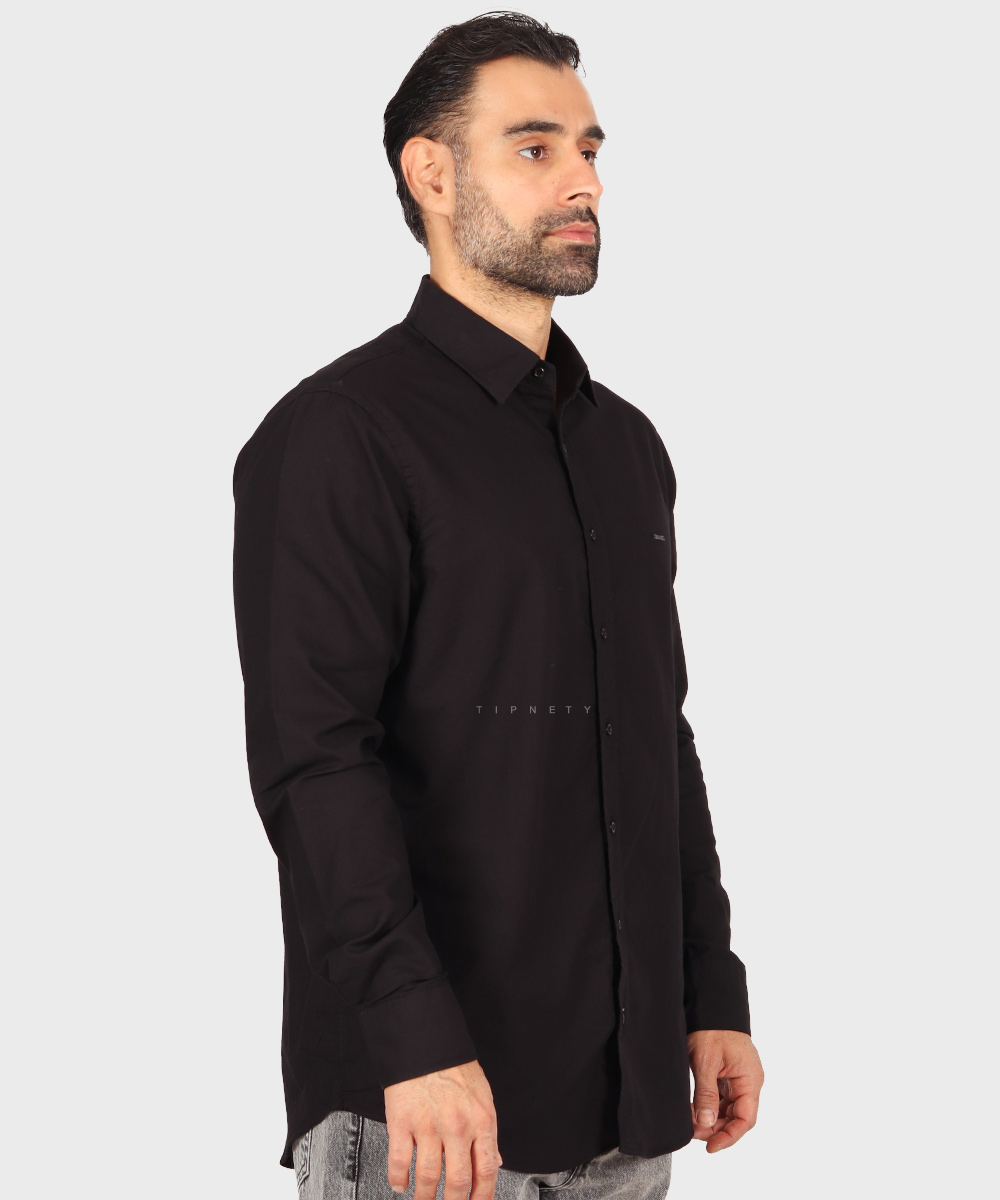                                                             سفید سورمه ای قهوه ای سبز مشکی آبی روشن لجنی ذغالی پیراهن آستین بلند فیت 5499  - تصویر 16