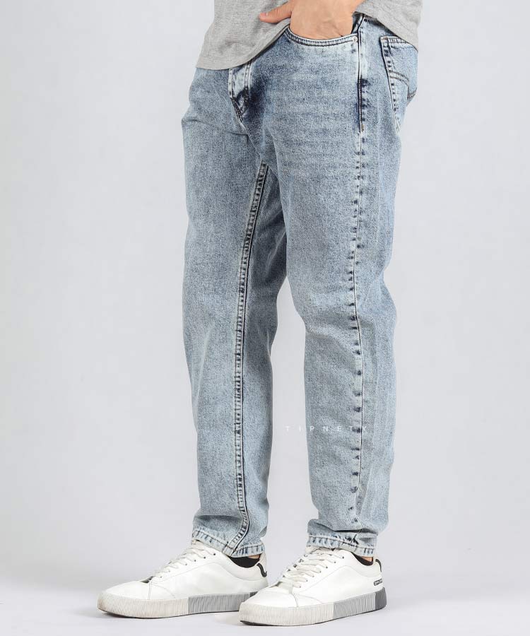 شلوار جین مام استایل مردانه آبی روشن 3771