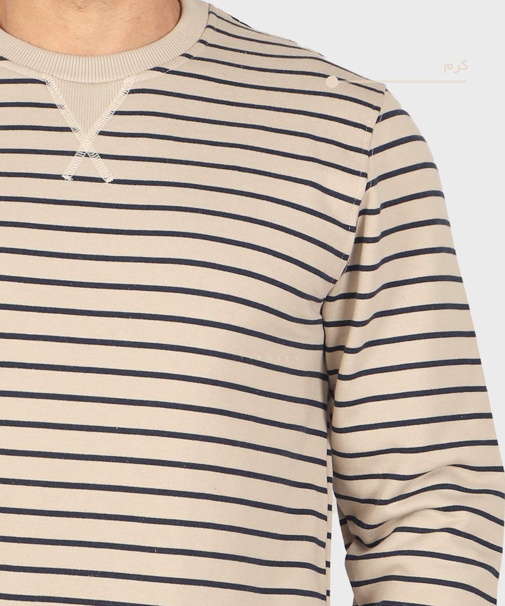                                     ملانژ آبی قهوه ای کرم سبز پاییزه پلیور 1532  - تصویر 8