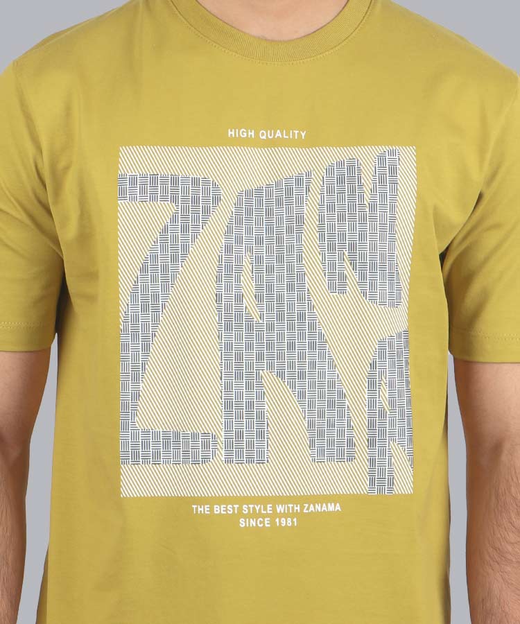                                                                                           پسته ای مشکی سفید استخوانی تیشرت چاپی 1303  - تصویر 3