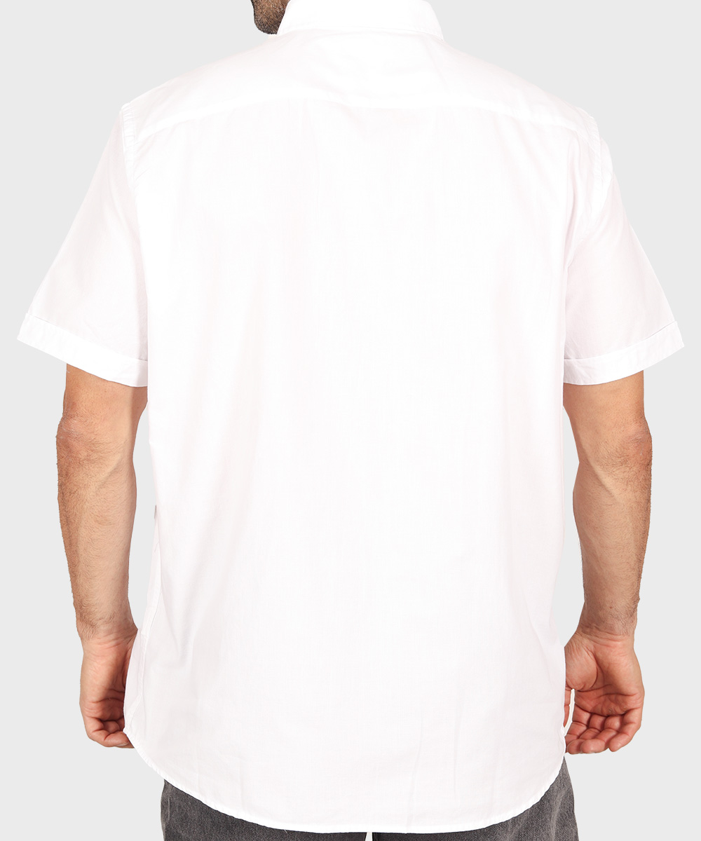                         لجنی یشمی سفید پیراهن آستین کوتاه فیت 5379  - تصویر 9