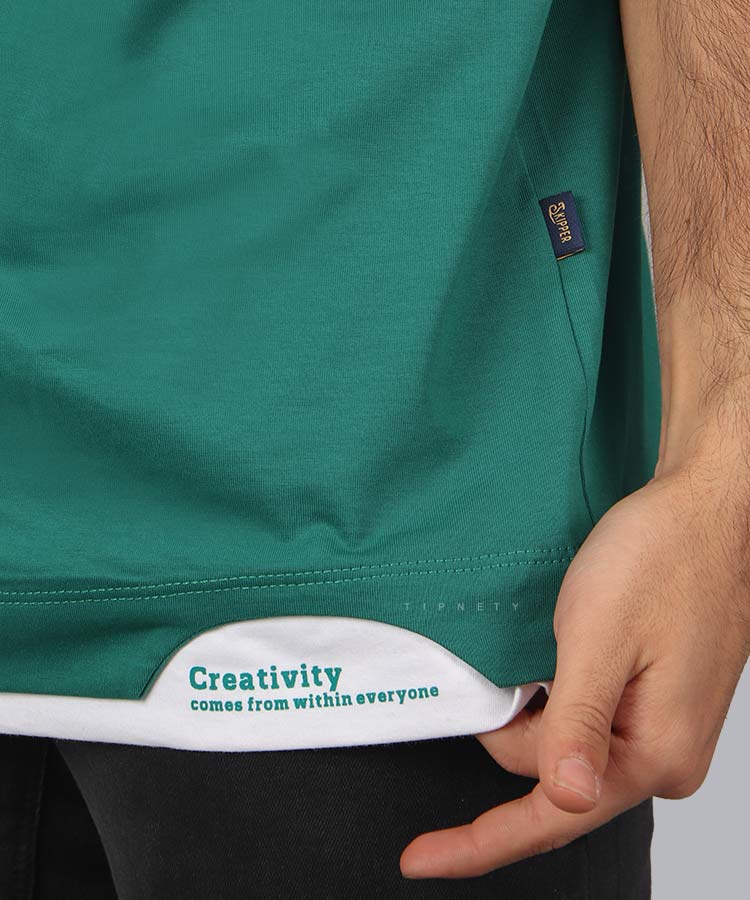                                                                                                     سفید مشکی فرمی سبز یشمی کرم تیره تیشرت لش 1531  - تصویر 12