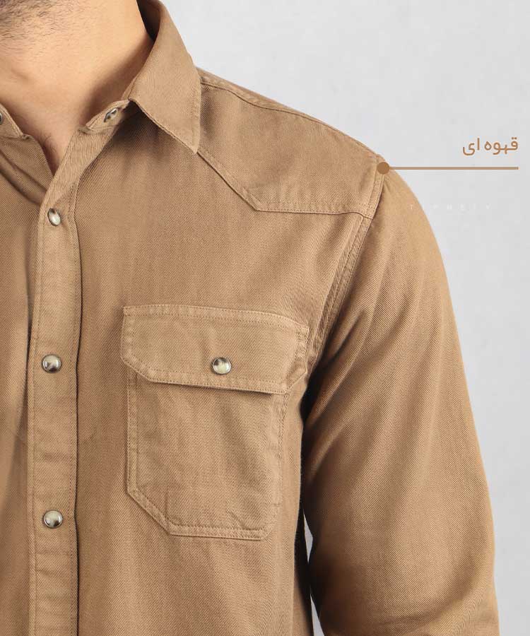                                                                                                                                                                                                                                                                                                                                                 سورمه ای صدری مشکی زیتونی کرم قهوه ای طوسی پاییزه پیراهن 5243  - تصویر 8