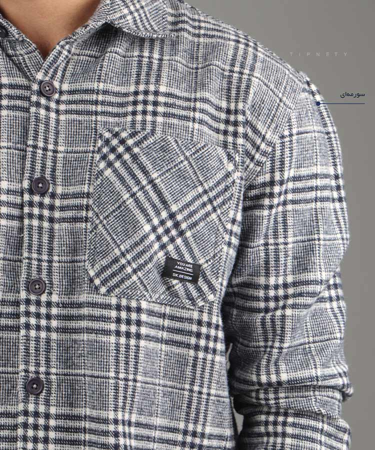                                                                       طوسی روشن طوسی تیره سبز سورمه ای پیراهن آستین بلند فیت 2466  - تصویر 5