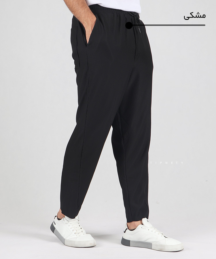                                                                                                                                                                                                                                                                                       کرم سفید کله غازی مشکی قهوه ای طوسی صدری شلوار پارچه ای لینن 1368  - تصویر 7