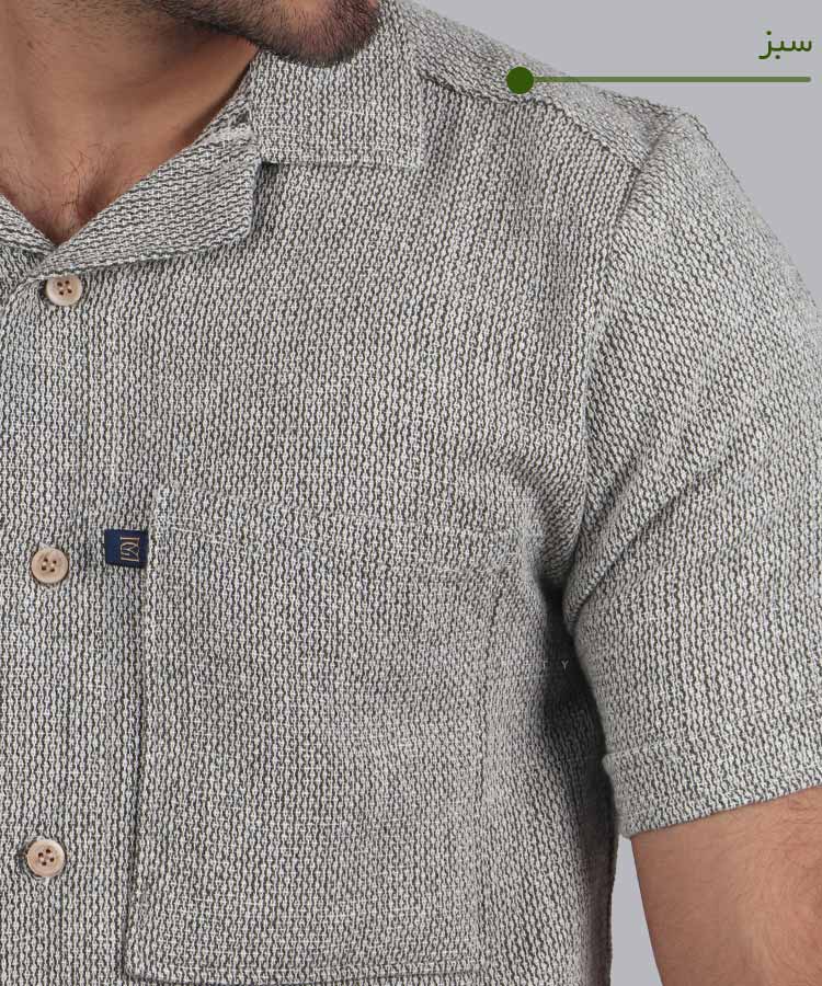                                                                                                   طوسی روشن مشکی سبز آبی شیری کرم پیراهن یقه انگلیسی 2044  - تصویر 4
