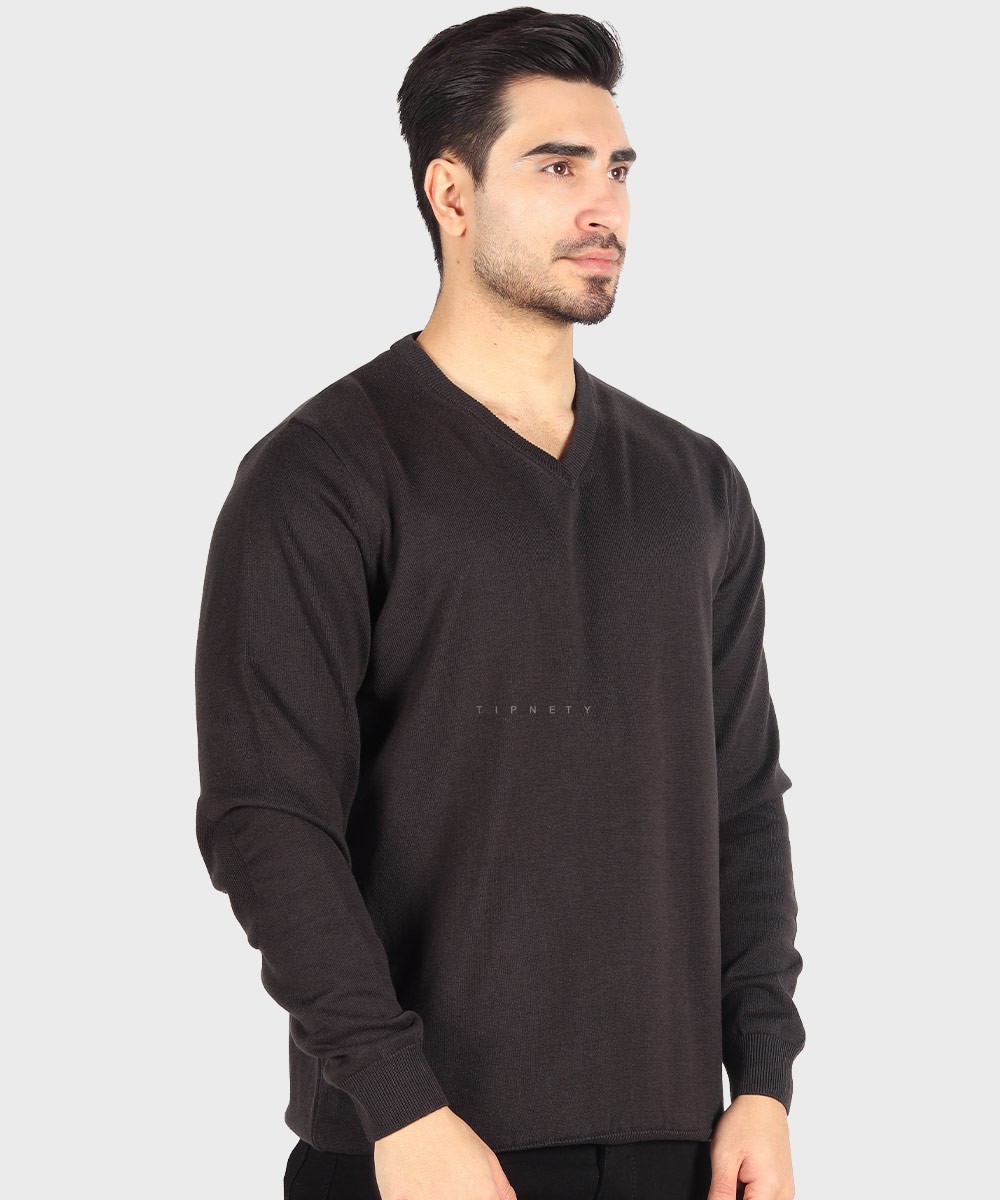           طوسی روشن لجنی نوک مدادی قهوه ای پاییزه پلیور 0116  - تصویر 12