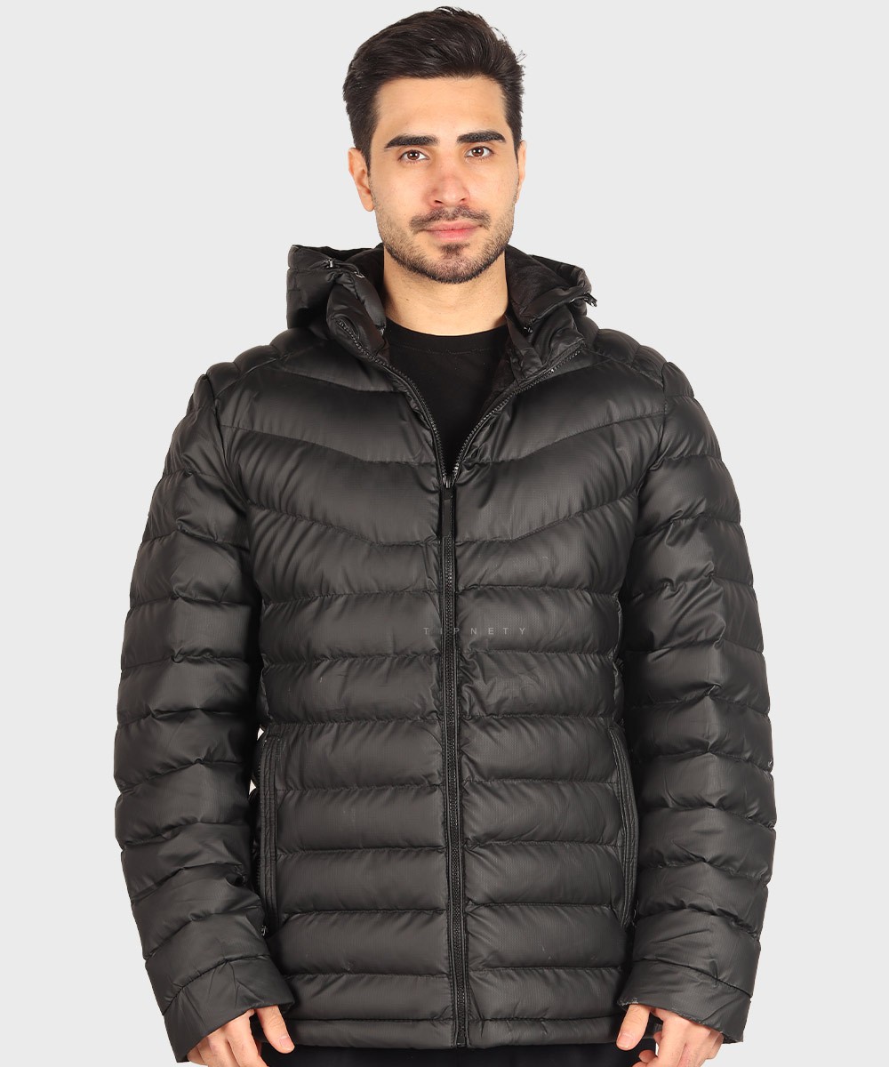 کاپشن مردانه ساده پف دار 6018