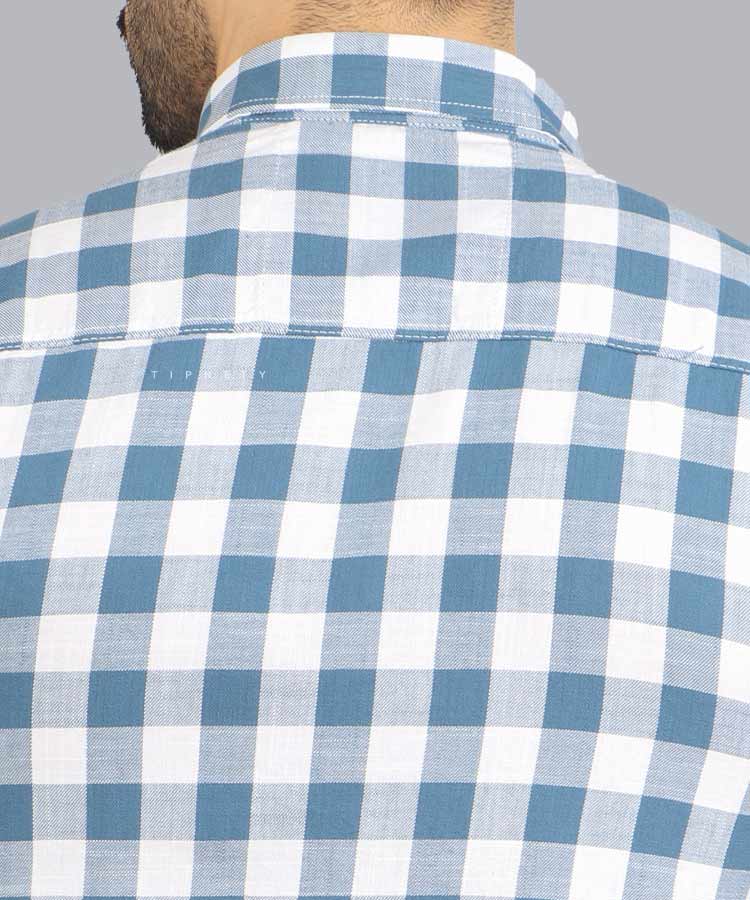                     روشن     آبی کرم قرمز   روشن طوسی     پیراهن آستین کوتاه فیت 4203  - تصویر 6